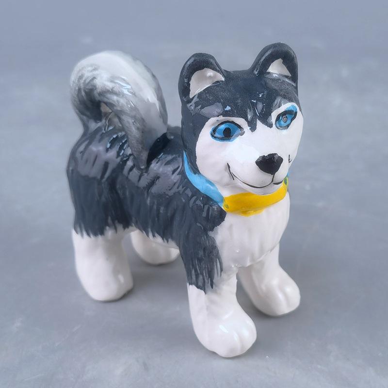 Corgi Dog Pepper Bottle Ceramic Salt And Pepper Jar With Hole Salt And Pepper Bottle Hu Salt Bottle With Bottom Plug Cartoon Spotted Dog Seasoning Bot Ceramic puppy pepper shaker