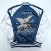 Used Brand New with Tags, Navy Blue, Eagle Embroidery, Japanese Pattern, Sukajan, LL Size