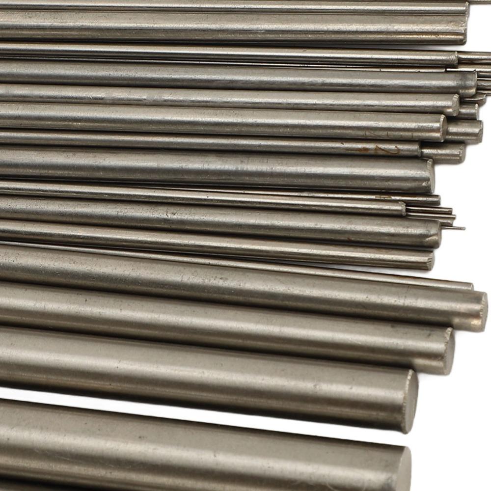 36PCS Multiple Sizes Stainless Steel Rod Solid Round Round Metal Rod Wire Wrapping