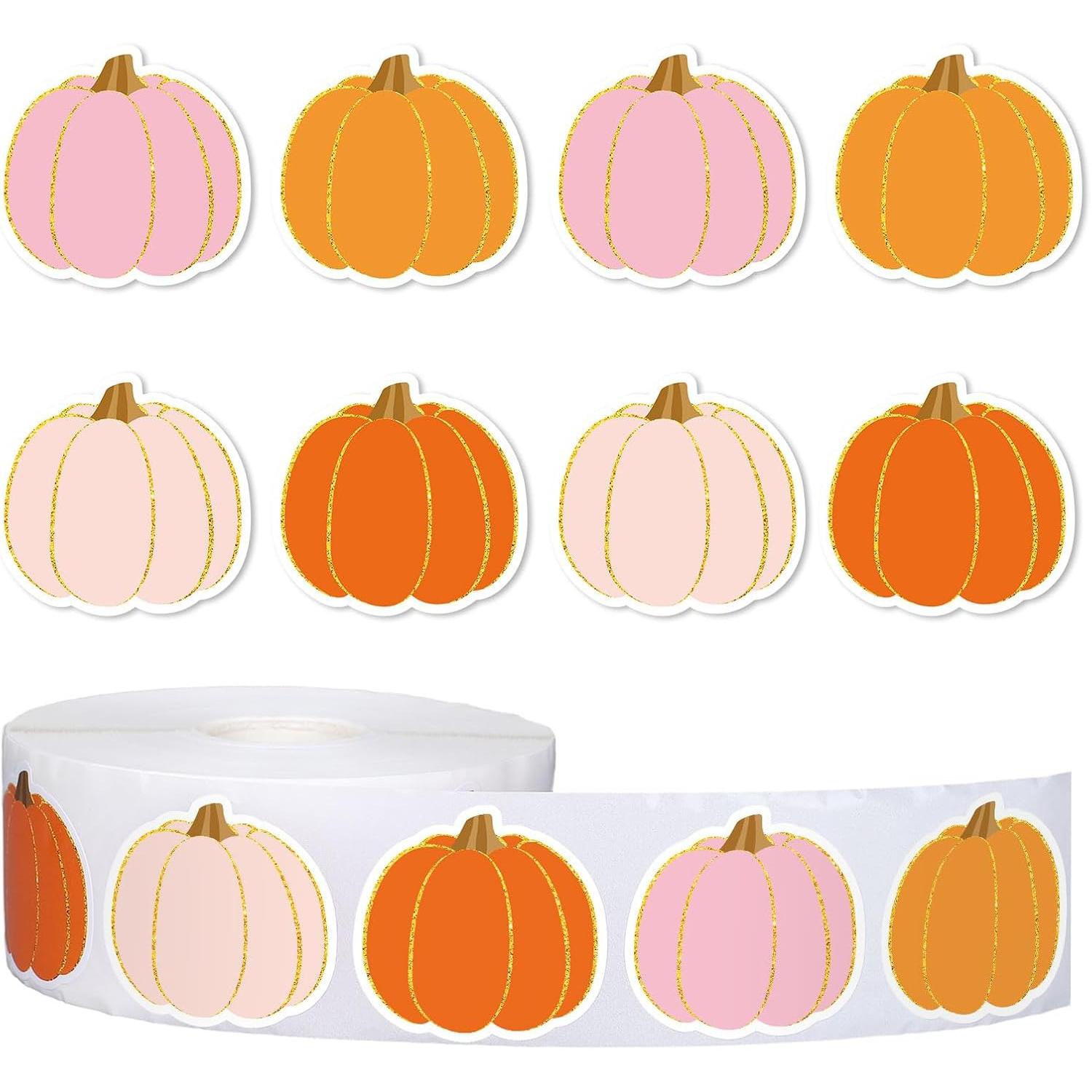 100-500Pcs High-Quality Pumpkin High-Quality Halloween High-Quality Stickers High-Quality Party High-Quality Halloween High-Quality Gift