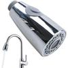 AIMOONSA Tête Pulvérisation Extractible Pour Robinet Cuisine 1/2" Universelle, 2 Modes, ABS Chromé - Gris