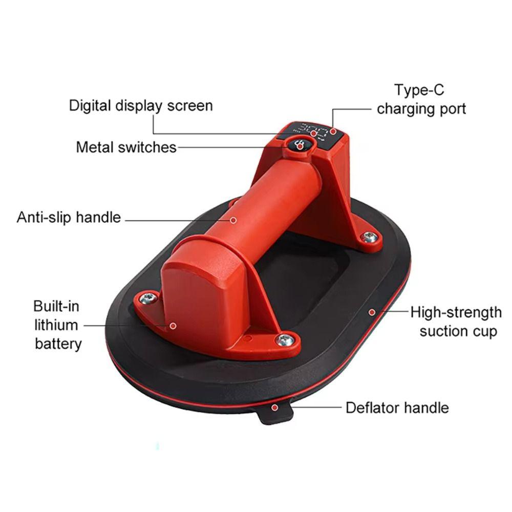 Digital Display Electric Suction Cup Intelligent Vacuum Grabber for Tile Large Plate Glass Carry