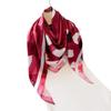 Leopard print imitation silk women's scarf workplace versatile silk scarf shawl waist triangle scarf headscarf scarf