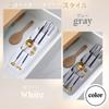 Crystal Craft Cutlery Kitchen Organizer Case, Storage, Spoon, Fork, Chopsticks, Drawer, Tray, [White]