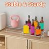 Contemporary Two Level Storage Shelf For Liquor Perfumes Vials And Decorative Pieces
