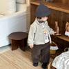 Casaco de outono e inverno para bebé nova roupa infantil roupa infantil inverno meninos conjunto de camisola espessa