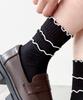 WEGO Triple Mellow School Sizes Black Women's Socks, Gift, 23-25cm,