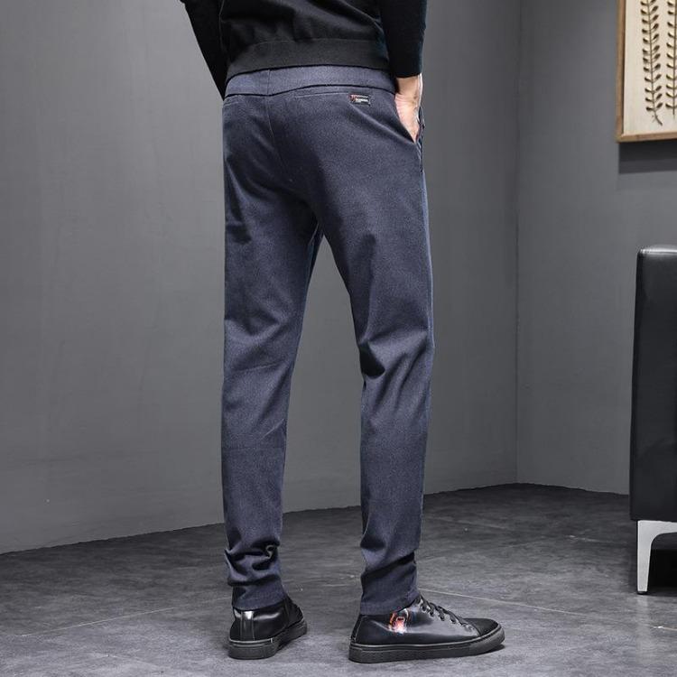 Men Slim Fit Straight Leg Casual Pants Comfortable Light Business Versatile Fashionable for Spring and Autumn