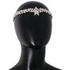 Stirnkette Schmuck Braut Haarkette Strass Kopfkette Braut Stirnband Kette Frauen Hochzeit Kristall Kopfschmuck
