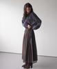 KOOLKITTEN Flare Long Skirt With Shirred Waist Detail (Brown)