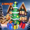 Christmas Decorations Inflatable Model Built-in LED Lights Inflated Toys Ornament Xmas Party New Year Garden Yard Outdoor Decor