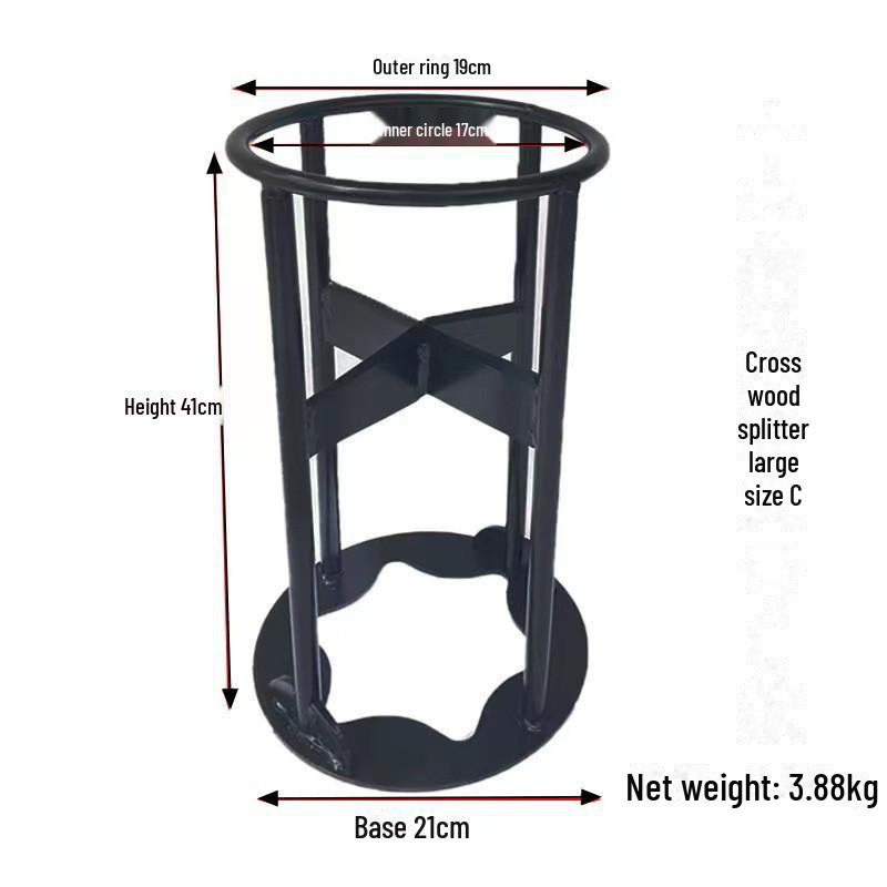 Manganese Steel Manual Firewood Splitter: Outdoor/Household Firewood Chopping Tool