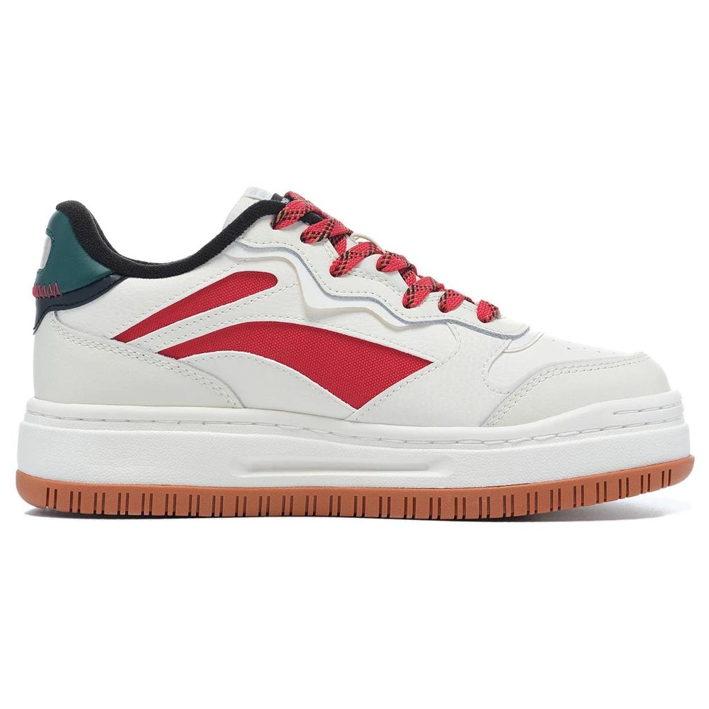 New LiNing Future C1 Anti Slip Wear Resistant Low Top Skateboard Shoes Women's White Red Green