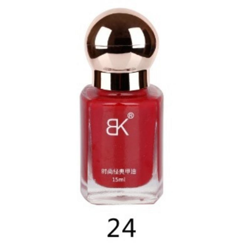 Color Nail Polish No Bake Oily Lasting Non-peelable Large Capacity Nail Care Nude Color Square Bottle 15ml