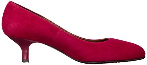 Success Walk WIN205 Pumps, Round Toe, 5cm Heel, D-EE, Sheepskin (Suede), Red, Size 22cm D