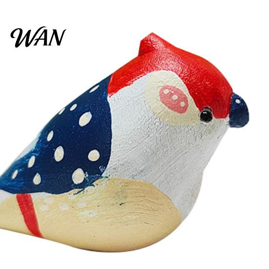Durable Bird Figurine Handmade Wooden Carving Statue Miniature Wildlife Sculpture for Living Room Office Desktop TV Stand Decor Gifts Lovers