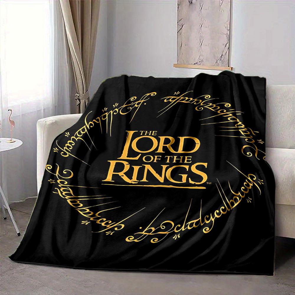 

1pc The Lord of the Rings Flannel Throw Blanket Lightweight Soft Warm All Season Blanket for Sofa, Bed, Travel,L1028050 80x120cm