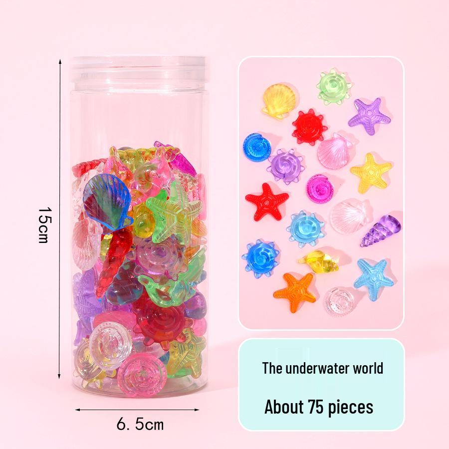 Children's Seven-Color Princess Treasure Chest Playset