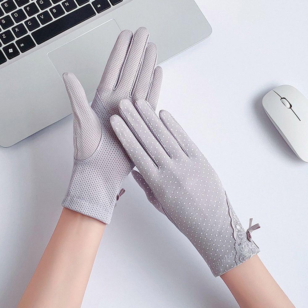 Touch Screen Summer Sunscreen Gloves UV Protection Anti-UV Mittens Cycling Driving Gloves Running