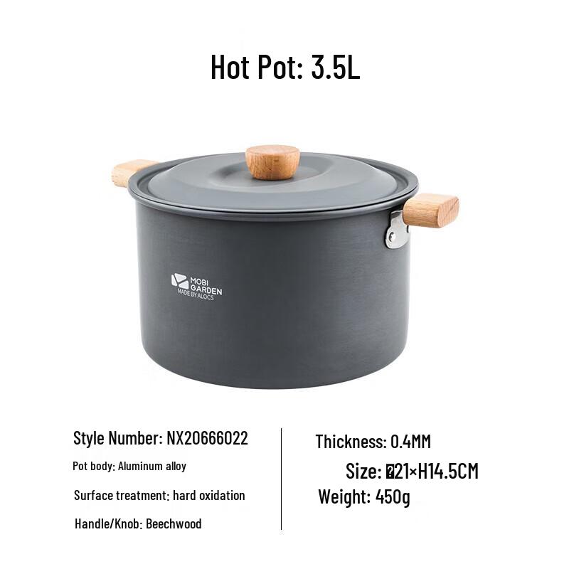 Mobigarden Jiyan 3.5L Outdoor Camping Hot Pot