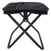 Portable Folding Camping Stool with Shoulder Strap Folding Stool Carry Bag for Hiking Fishing Picnics Black