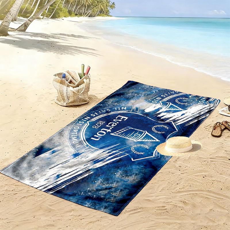 Everton FC Print Beach Towel, Large Soft Quick Dry Towel for Beach Camping Swimming