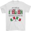 Italian Wife Nothing Scares Me Funny Italy Mens T-Shirt 100% Cotton