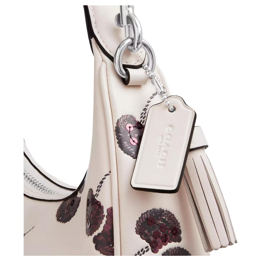 Coach Carmen 19 Cherry Pattern Print Leather Mini Handbag Women Handbags White CCZ22-SVCAH