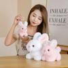 Cartoon Fluffy Rabbit Plush Toys Cute Soft Stuffed Bunny Dolls Pendant Plush Keychain Pillow Children Kids Birthday Xmas Gifts