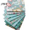 Patchwork Cloth 1 Set Beautiful Flower Printed Lightweight Elegant Eye-catching Fabric Sewing for Home Needlework