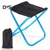 Outdoor Folding Stool Lightweight Heavy Duty Aluminum Alloy Oxford Cloth Camping Hunting Picnic Fishing Mini Collapsible Chair Seat