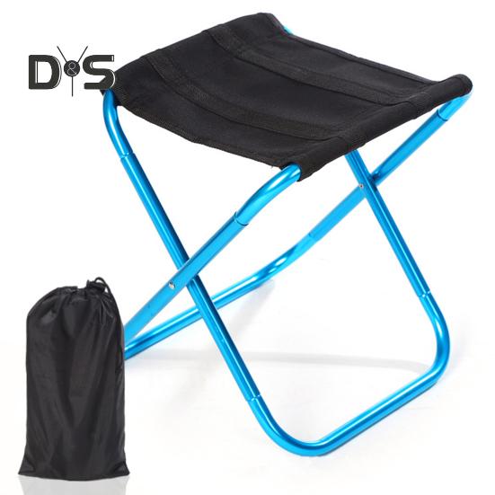 Outdoor Folding Stool Lightweight Heavy Duty Aluminum Alloy Oxford Cloth Camping Hunting Picnic Fishing Mini Collapsible Chair Seat