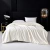 Fangwang Tussah Silk Quilt & Cotton Jacquard 4-Piece Bedding Set