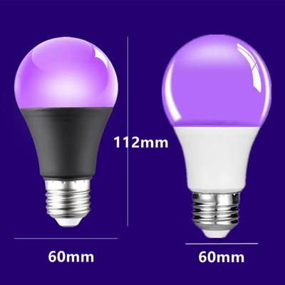 12W Lila Glühbirne Leuchtet im Dunkeln Partyzubehör Partylampe Schwarzlicht Bar Fluoreszierende Dekoration E27 UV Atmosphärenlampe