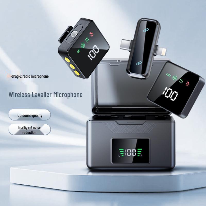 X7 Wireless Lapel Microphone for Phone Streaming & Video Recording with Noise Reduction