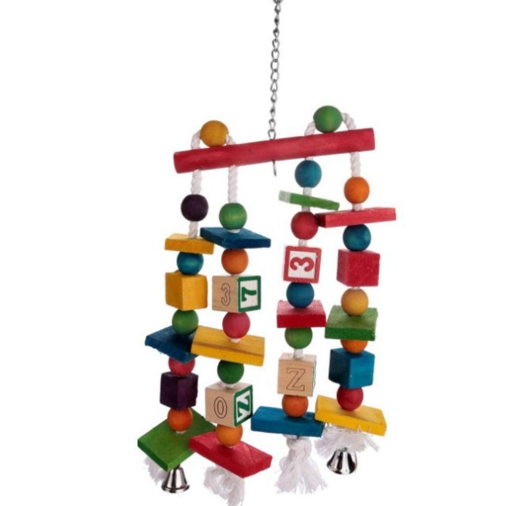 

Игрушка-попугай с колокольчиками Деревянные подвесные игрушки-попугаи Игрушка для укуса Жевательная игрушка для птиц