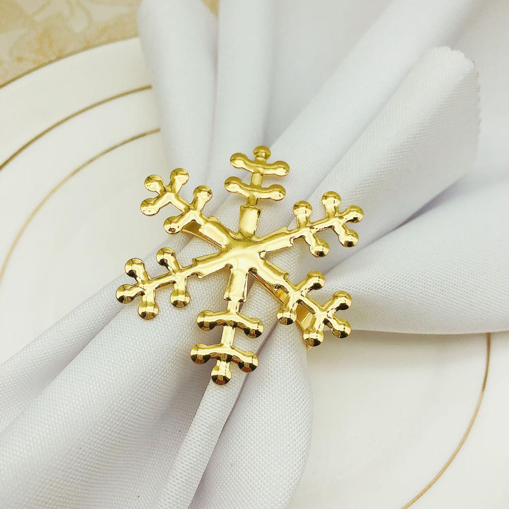 6Pcs Alloy Christmas Snowflake Napkin Ring Wedding Party Decor Towel Buckles 6Pcs Alloy Christmas Snowflake Napkin Ring Wedding Party Decor Towel Buckles