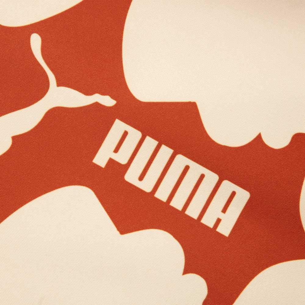 Puma X Staffonly X Monopoly Collaboration Fashion Casual Printed Letter Strapless Dress Women Dresses Brown 539899-83