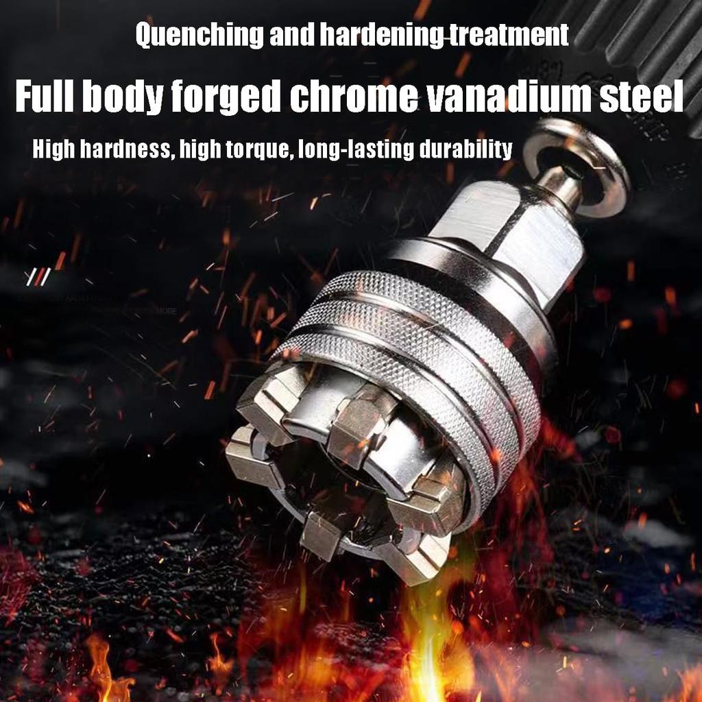 Multi-Function Universal Socket Wrench Tool - Universal Maintenance Tool, 10mm-19mm Adjustable Universal Socket Wrench, Universal Socket Tool for