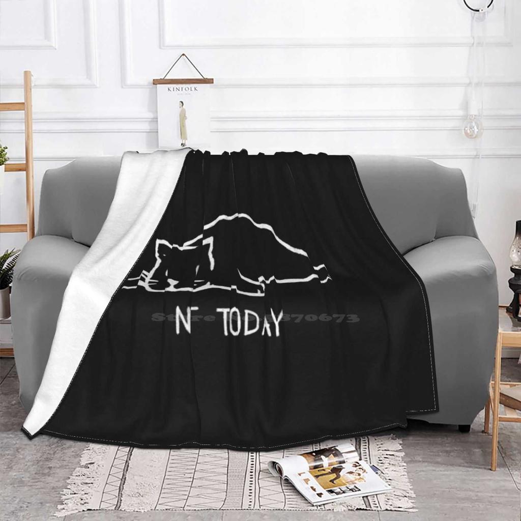 Non Oggi Nuovi Arrivi Moda Tempo Libero Calda Coperta di Flanella Gatti Che Dormono Gatto Carino Non Oggi Gatto Gatto del Lunedì Gatto Pigro Pigrizia