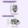 Black And Halloween White Skull And Flower Home Decoration Stickers Wall