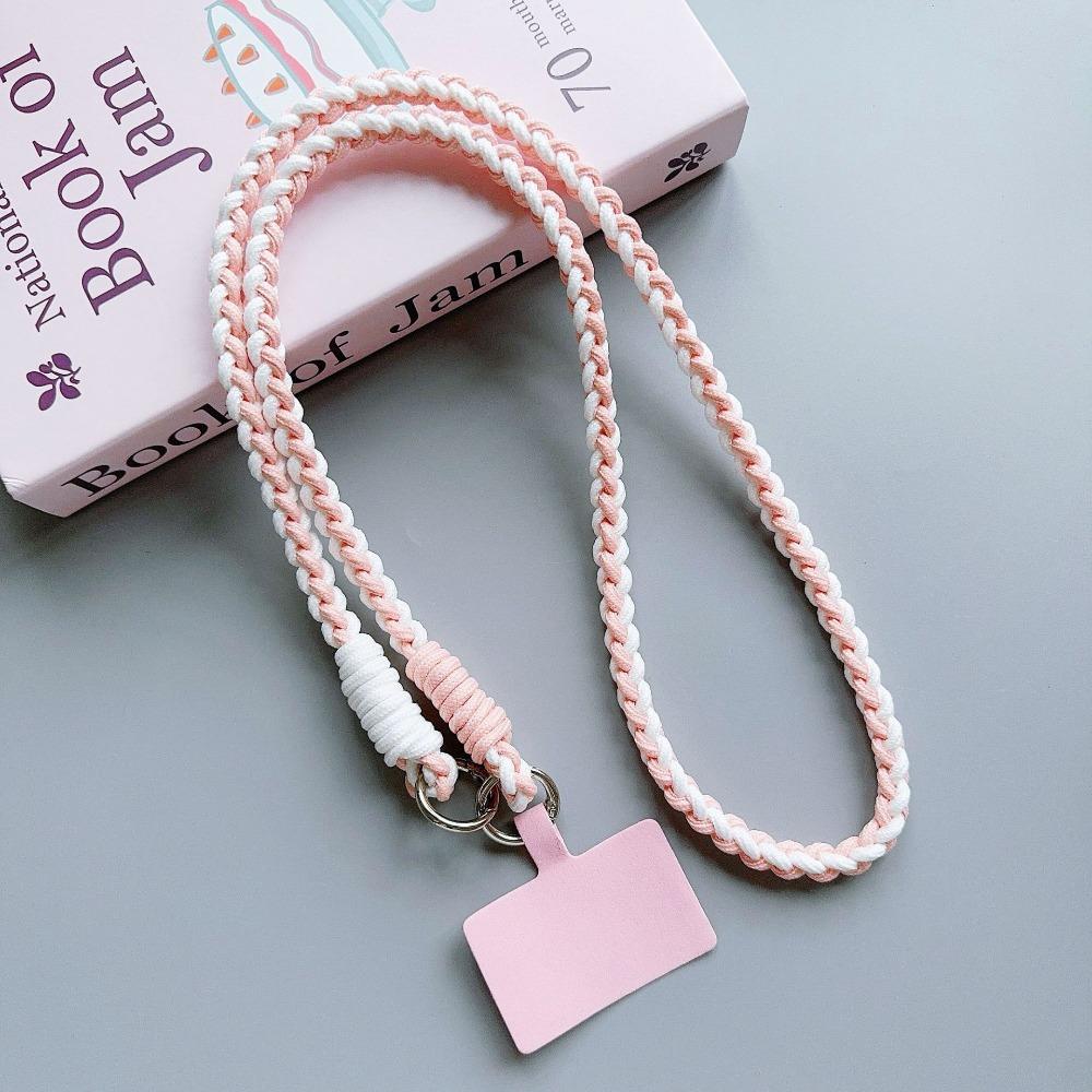 Nylon Braided Phone Lanyard Anti-lost Crossbody Hanging Rope  Phone Charm Accessories
