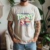 New Summer Unisexs 100 Cotton TShirt Retro Cat With Cupcake Casual Breathable Short Sleeve Daily Wear