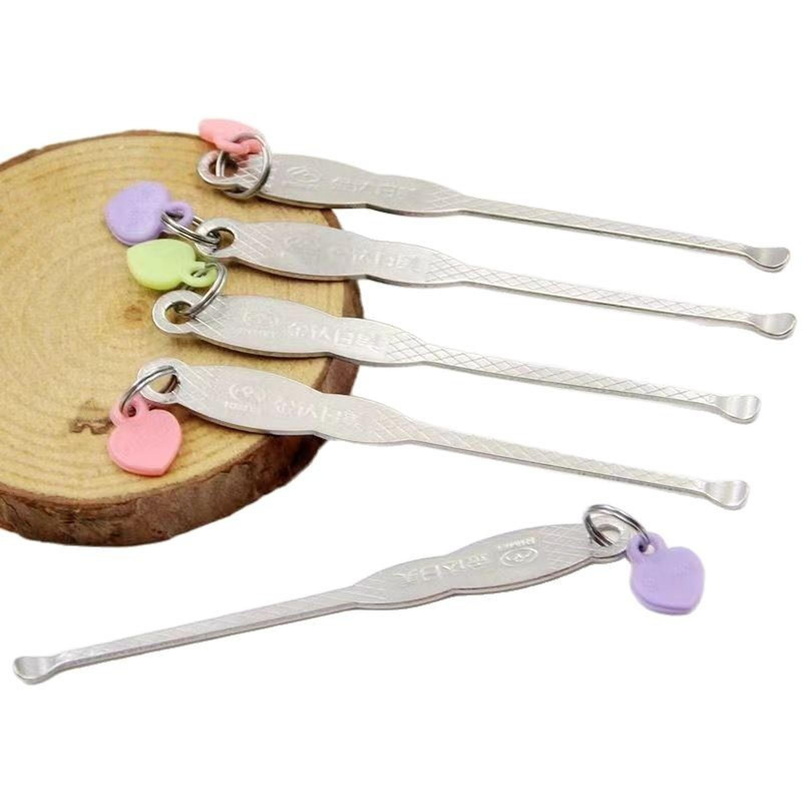 

Mobestech Spoon Pick Wax Cleaner Earpick Stainless Steel one size