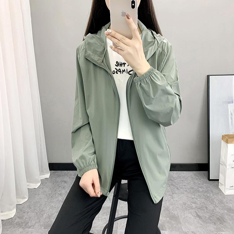 Ice silk original yarn sunscreen clothing for women's outdoor light and thin ice-sensitive UV-proof fishing clothing for men