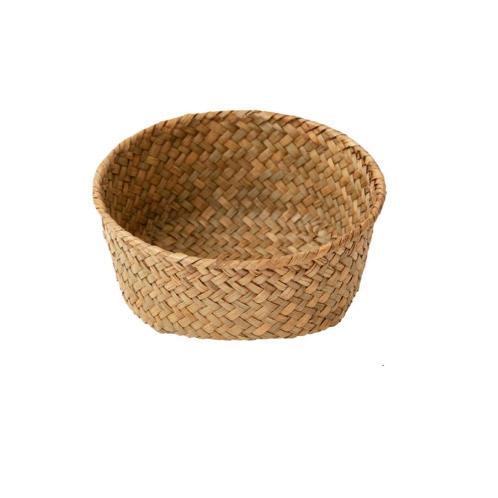 Home Desktop Decoration Rattan Storage Baskets Imitation Rattan Hand-woven Baskets