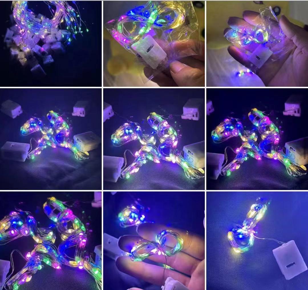 

Регулируемые белые гирлянды: Не требует зарядки, три режима мигания, декоративная форма коробки 3 meters, independent packaging