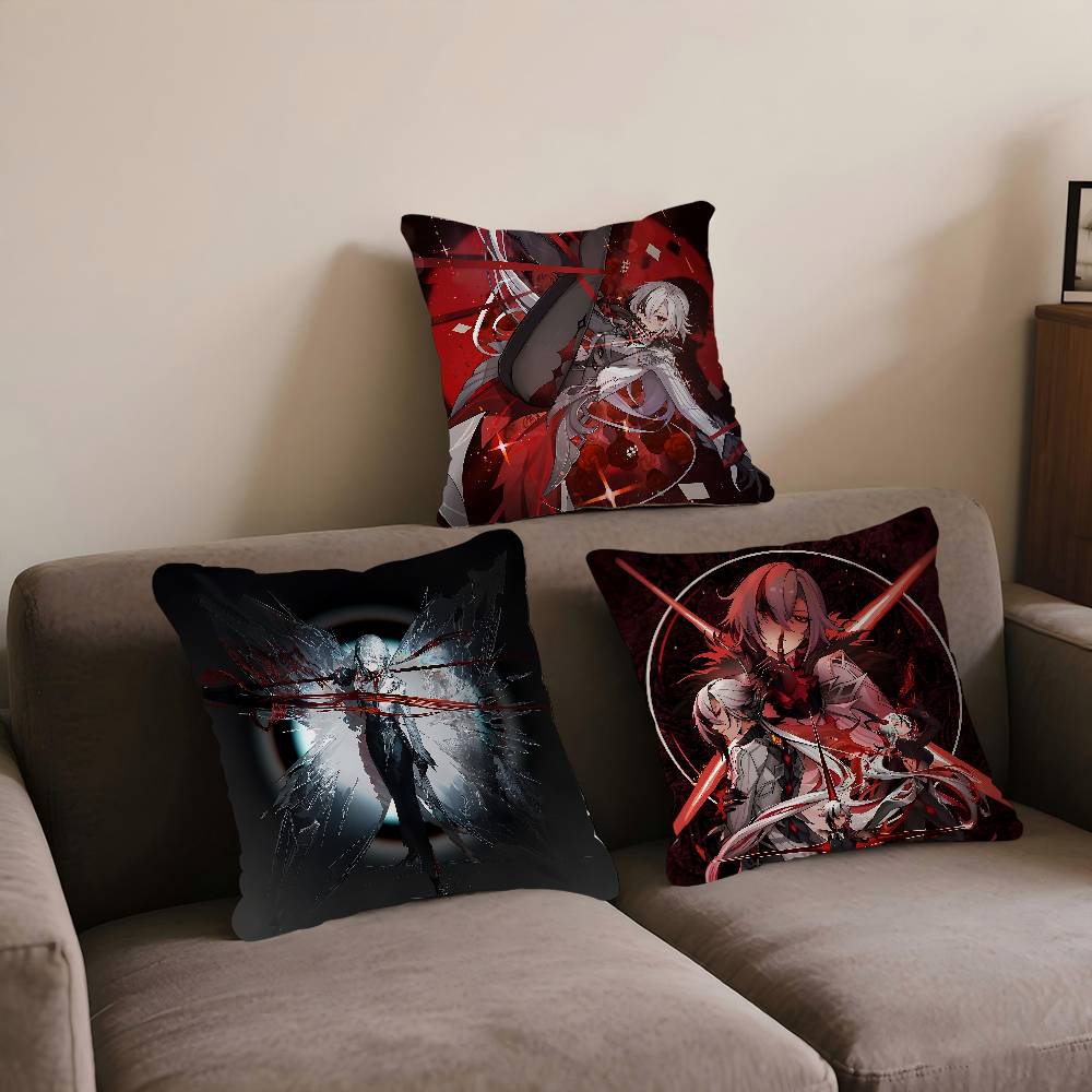 GenshinS Impact Arlecchino Pillowcase Toon Gift Cushion Cover Bedroom Home Sofa Chair Seat Decor Pillow Case