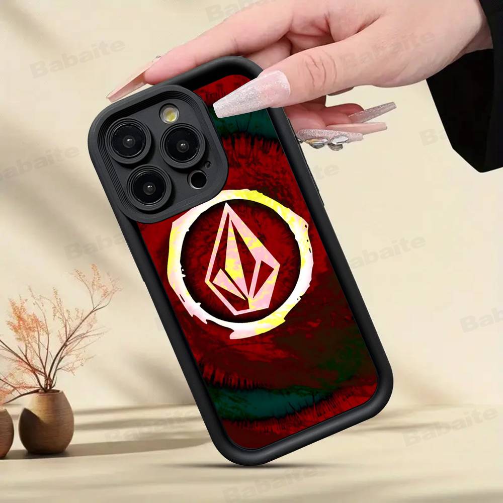 V-Volcom LOGO Fashion Phone Case For IPhone 17 16 15 14 13 12 11 Pro Max Anti Drop Soft Cover