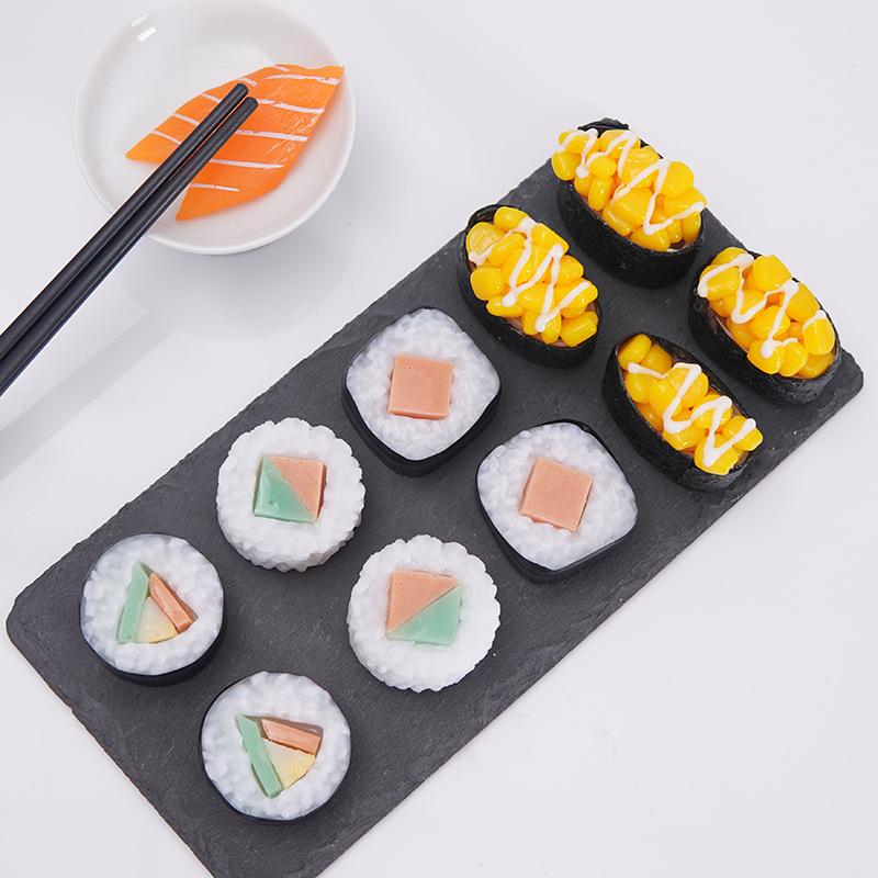 PVC Simulation Laver Sushi Model Artifical Japanese Food Seaweed Rice Japanese Restaurant Display Props Ornaments Party Decor